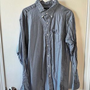 Psycho Bunny Blue Check Button Down Shirt